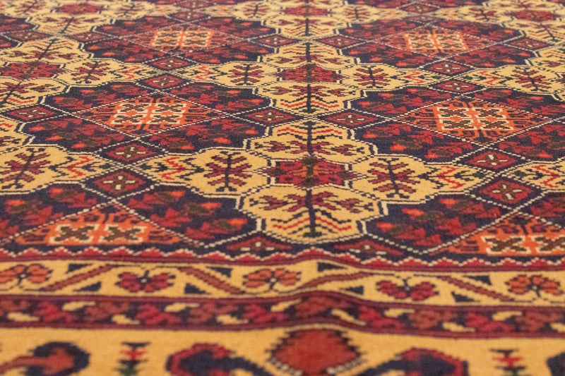 Afghan Teppich 152x190cm - Orientteppich - rost