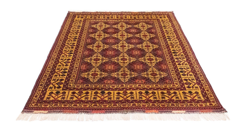 Afghan Teppich 152x190cm - Orientteppich - rost