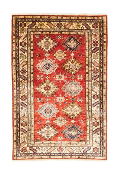 Kazak Teppich 122x185cm - Orientteppich - rot