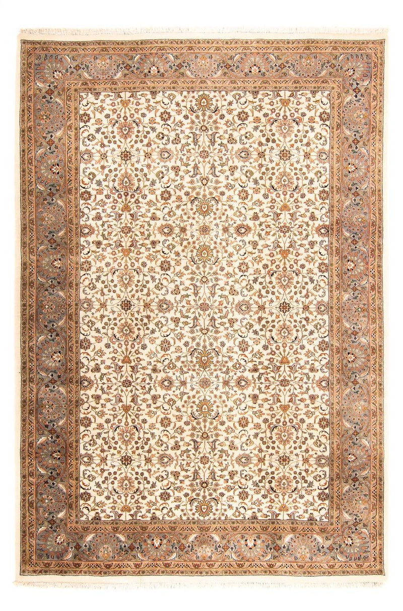 Indo Keshan Teppich 201x298cm - Orientteppich - beige