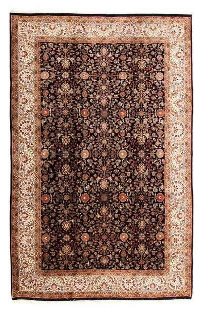 Indo Keshan Teppich 201x312cm - Orientteppich - dunkelblau