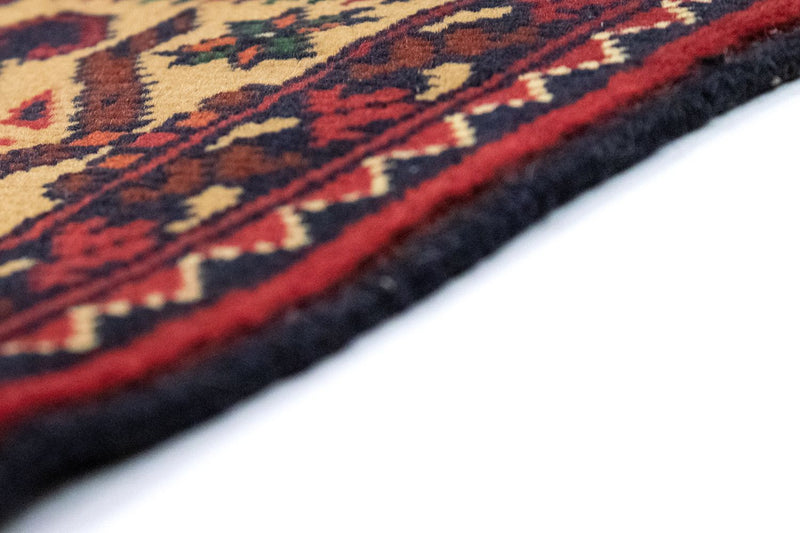 Afghan Teppich 100 x 150 cm - gelb