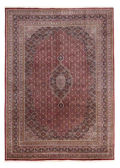 Indo Bidjar Teppich 246x336cm - Orientteppich - dunkelrot