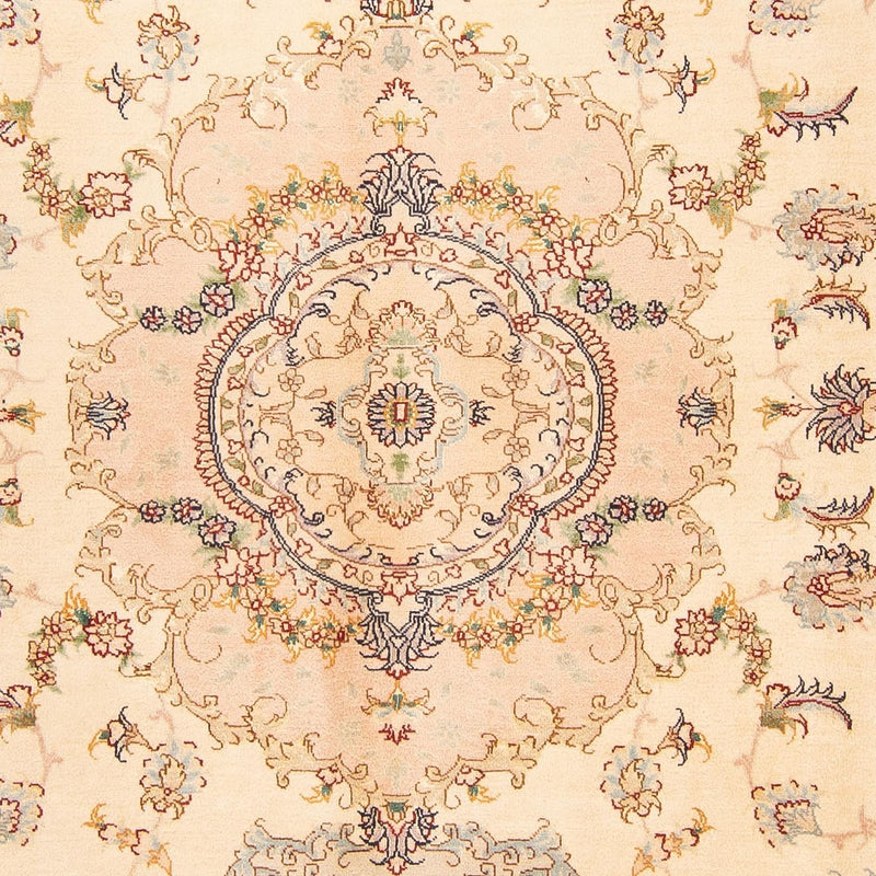 Täbriz - 50 Raj Teppich 205x302cm - Perserteppich - beige