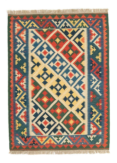 Kelim Fars Teppich 147x200cm - beige
