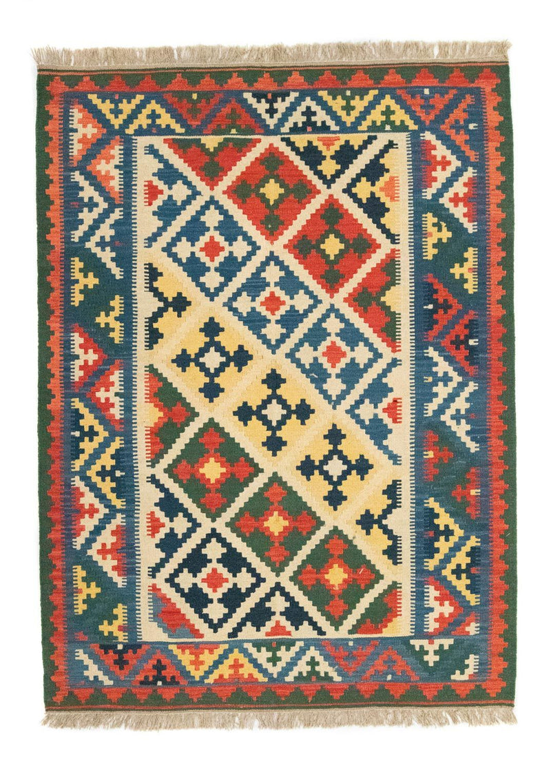 Kelim Fars Teppich 147x200cm - beige