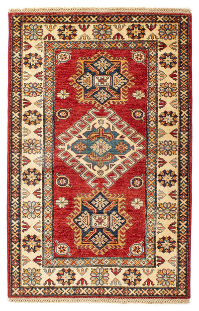 Kazak Teppich 101x152cm - Orientteppich - dunkelrot
