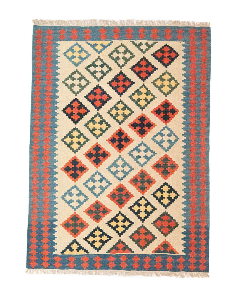 Kelim Fars Teppich 150x205cm - beige