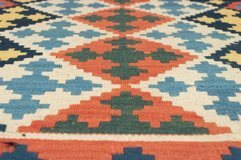 Kelim Fars Teppich 117x174cm - rot