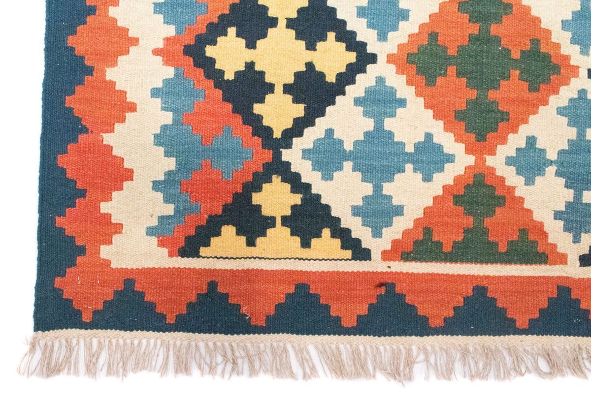 Kelim Fars Teppich 117x174cm - rot