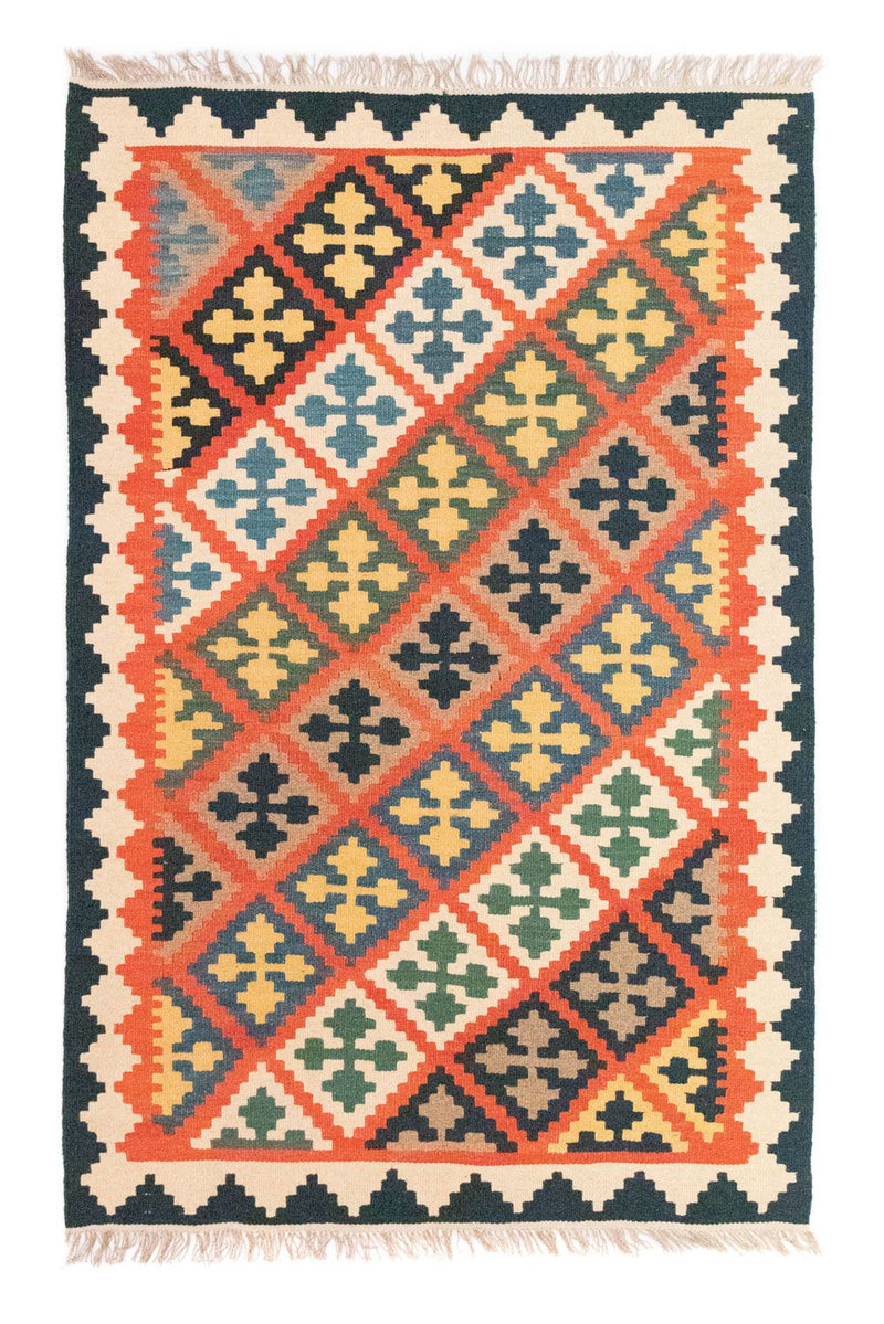Kelim Fars Teppich 119x186cm - rot