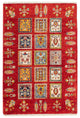 Ziegler Teppich 86x130cm - Orientteppich - dunkelrot