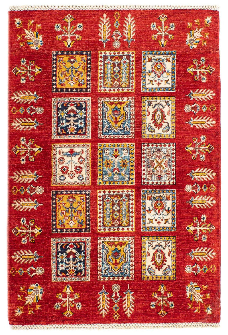 Ziegler Teppich 86x130cm - Orientteppich - dunkelrot