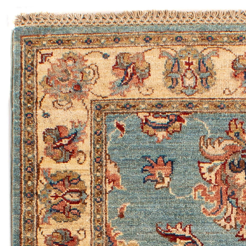 Ziegler Teppich 80x127cm - Orientteppich - hellblau