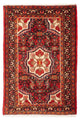 Hamadan Teppich 64x98cm - Perserteppich - dunkelrot