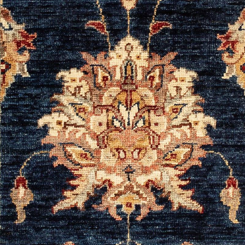 Ziegler Teppich 59x95cm - Orientteppich - dunkelblau