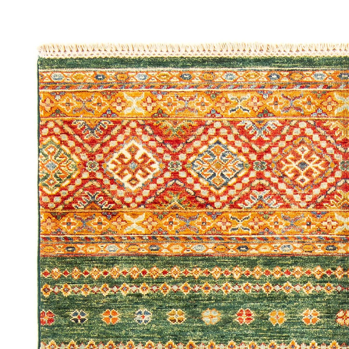 Shal Teppich 123x186cm - Orientteppich - grün