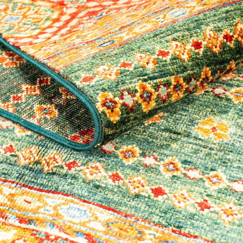 Shal Teppich 123x186cm - Orientteppich - grün