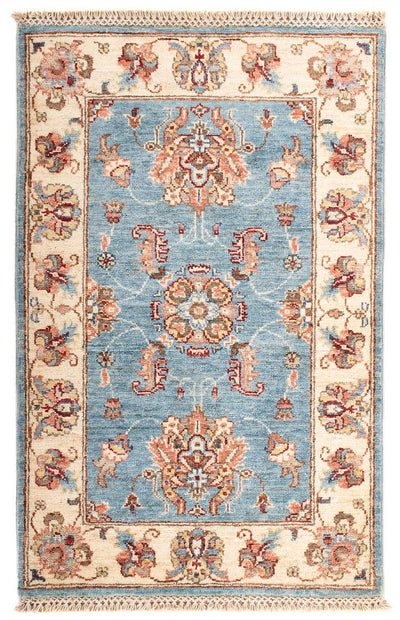 Ziegler Teppich 62x97cm - Orientteppich - hellblau
