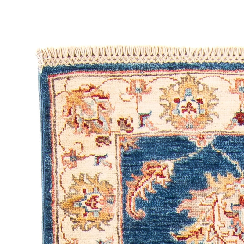Ziegler Teppich 63x186cm - Orientteppich - dunkelblau