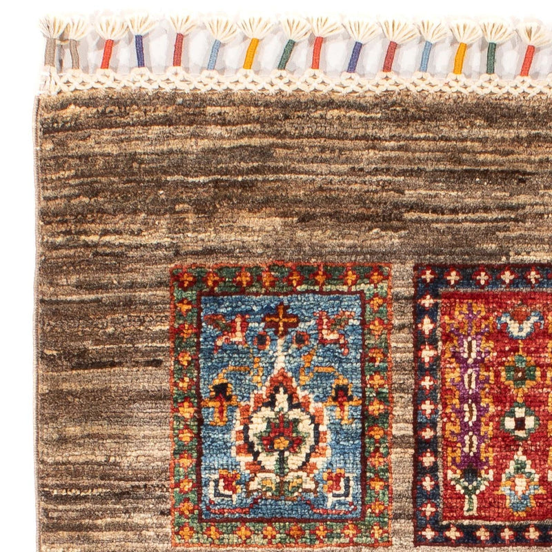Bachtiari Teppich 63x93cm - Perserteppich - dunkelbraun