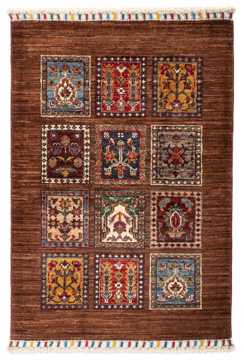 Bachtiari Teppich 61x92cm - Perserteppich - braun