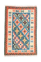 Kelim Fars Teppich 100x153cm - blau