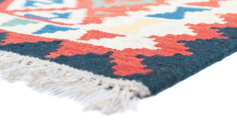 Kelim Fars Teppich 104x149cm - rot