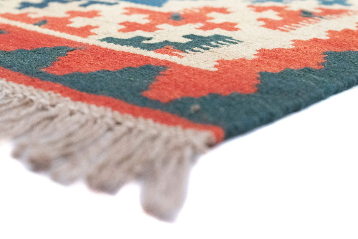 Kelim Fars Teppich 103x154cm - blau