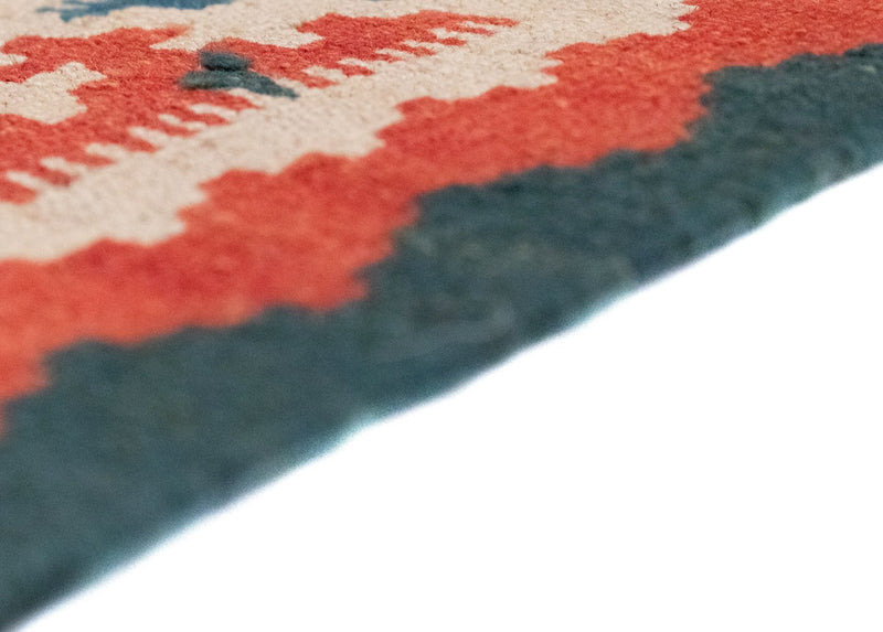 Kelim Fars Teppich 103x154cm - blau