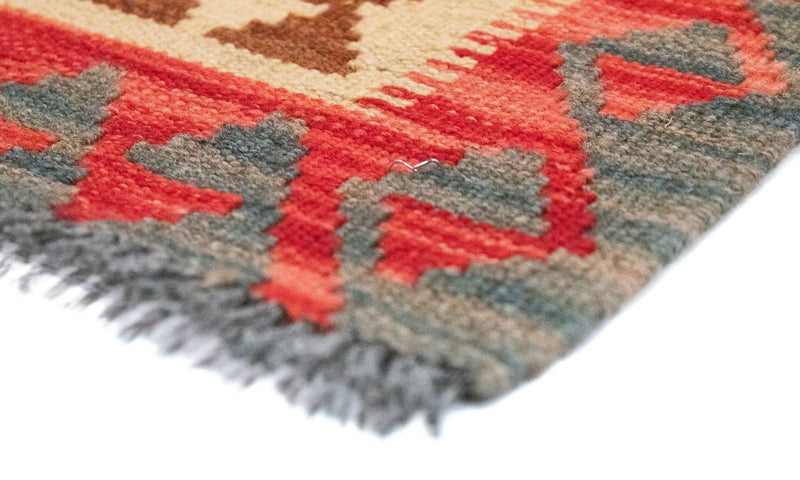 Kelim Afghan Teppich 104x145cm - mehrfarbig
