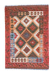 Kelim Afghan Teppich 104x152cm - mehrfarbig