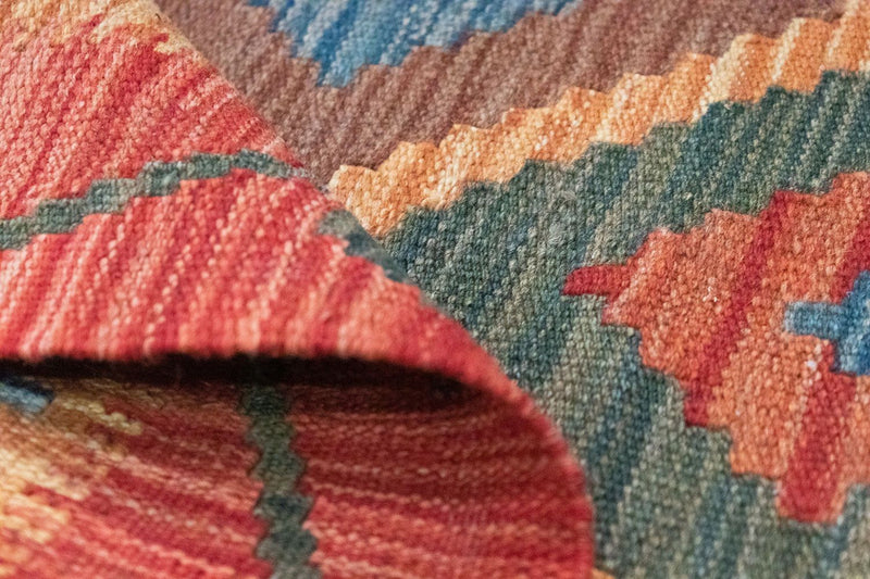 Kelim Afghan Teppich 104x152cm - mehrfarbig