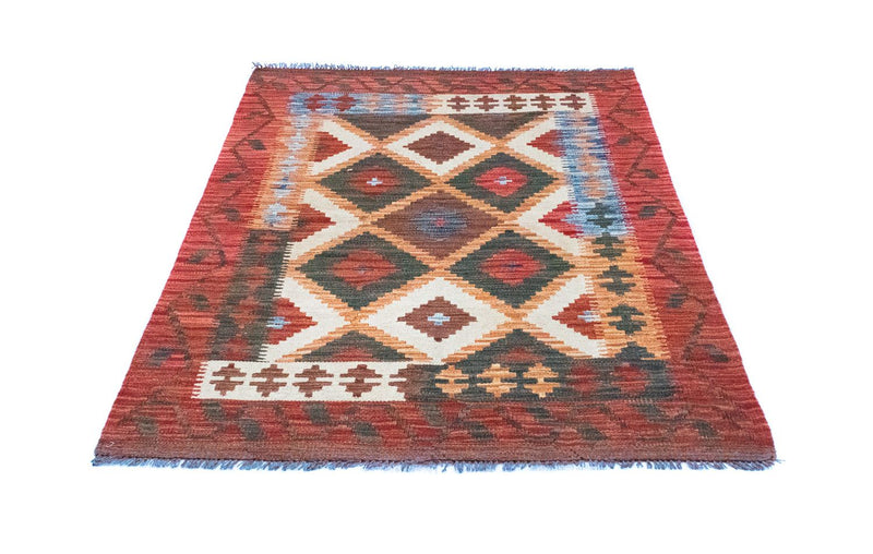 Kelim Afghan Teppich 104x152cm - mehrfarbig