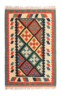 Kelim Fars Teppich 82x123cm - mehrfarbig – product image