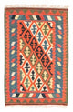 Kelim Fars Teppich 83x126cm - mehrfarbig