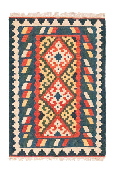 Kelim Fars Teppich 80x124cm - mehrfarbig