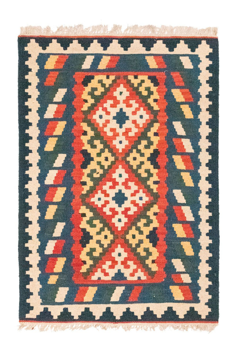 Kelim Fars Teppich 80x124cm - mehrfarbig