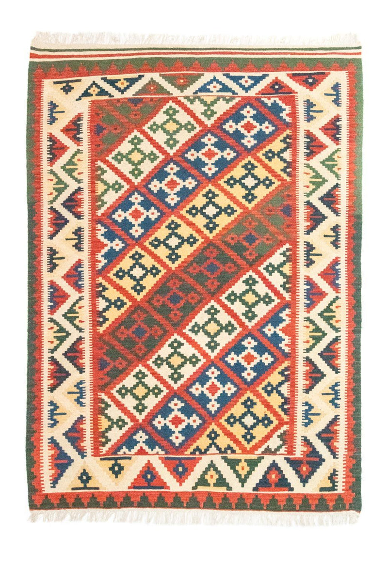 Kelim Fars Teppich 170x236cm - mehrfarbig