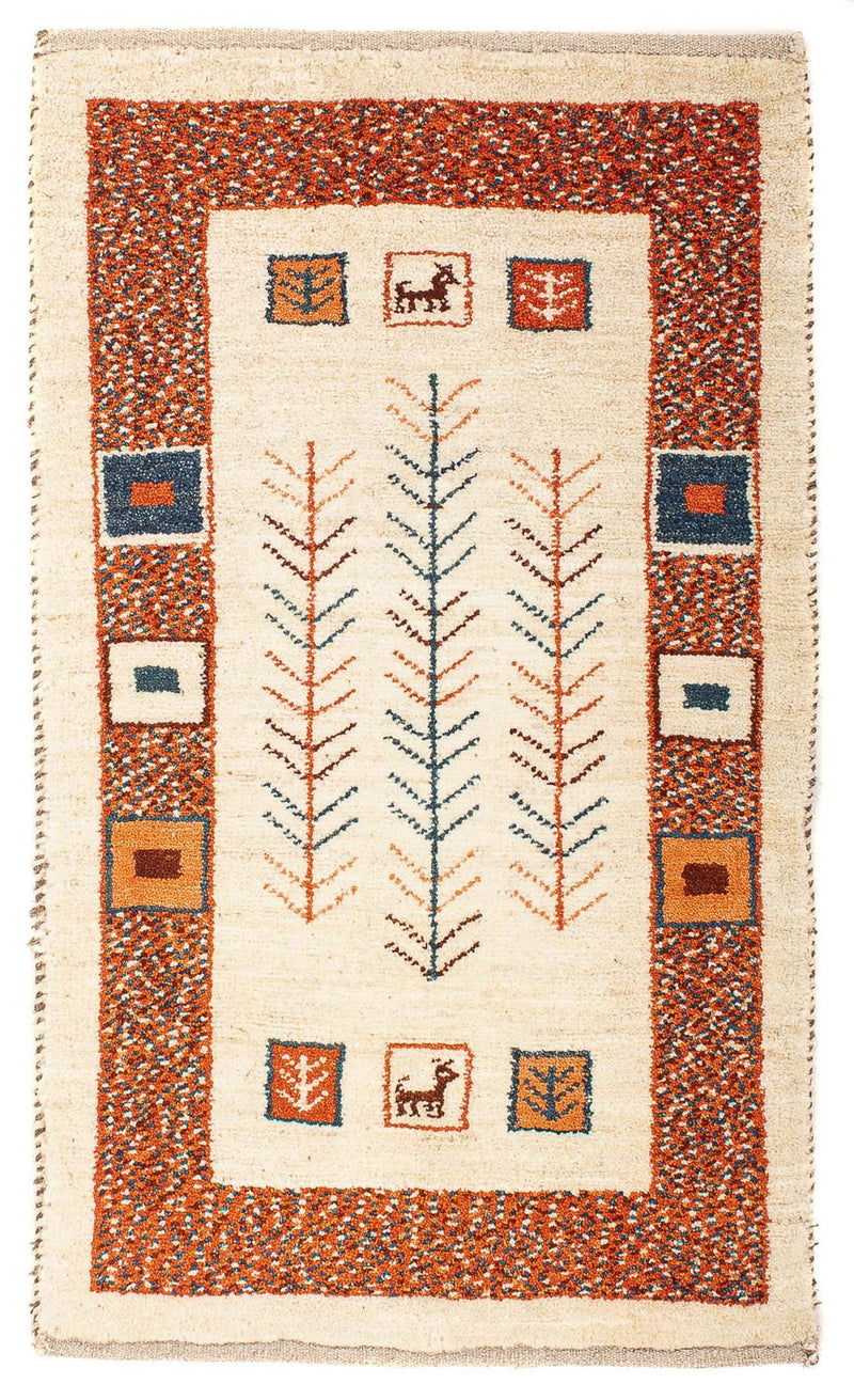 Gabbeh Persisch Teppich 57x102cm - Perserteppich Wollteppich