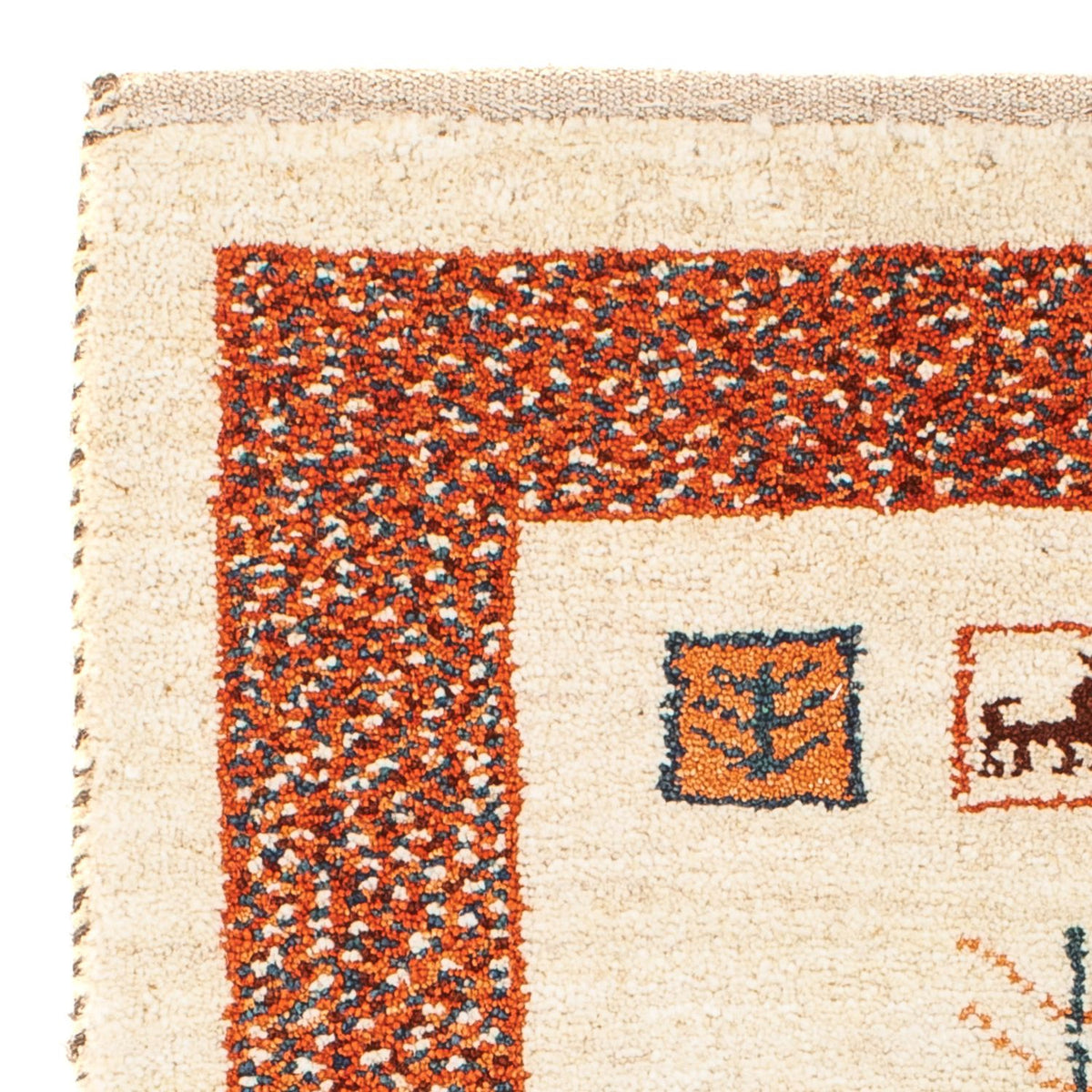 Gabbeh Persisch Teppich 57x102cm - Perserteppich Wollteppich