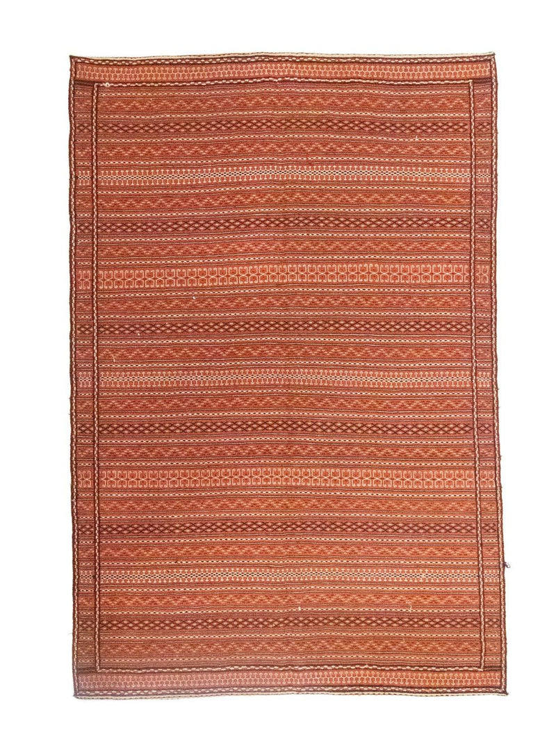 Kelim Fars Teppich 166x233cm - braun