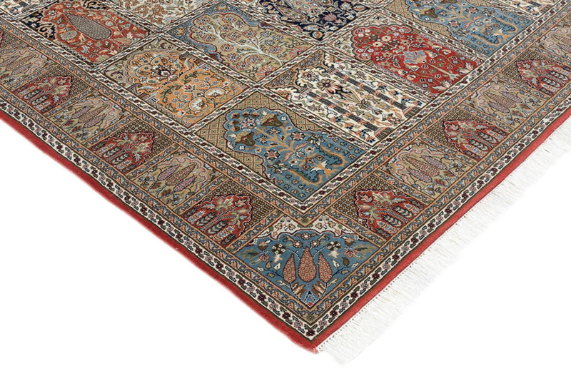 Indo Ghom Teppich 172x242cm - Orientteppich - dunkelbeige