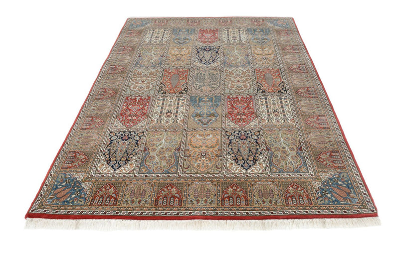 Indo Ghom Teppich 172x242cm - Orientteppich - dunkelbeige