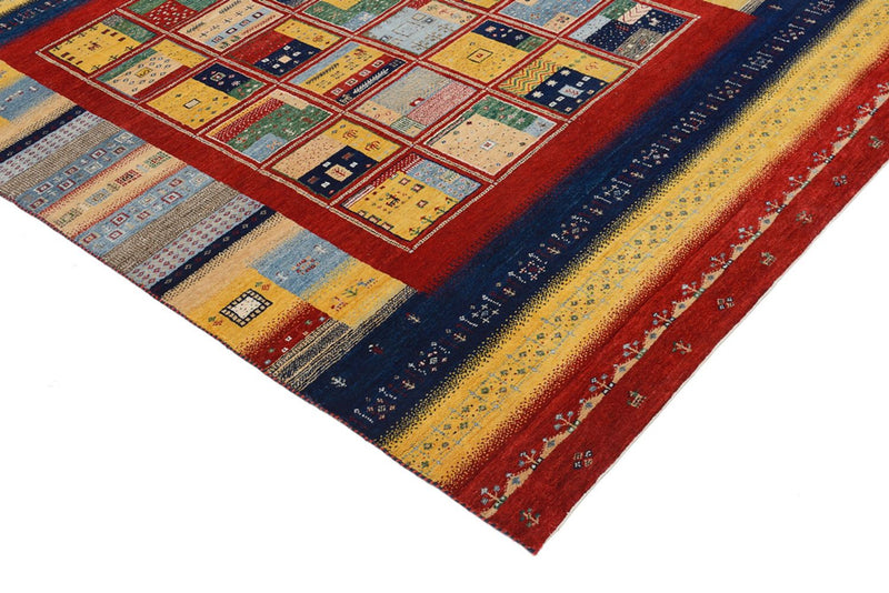 Indo Loribaft Teppich 173x240cm - Wollteppich - mehrfarbig
