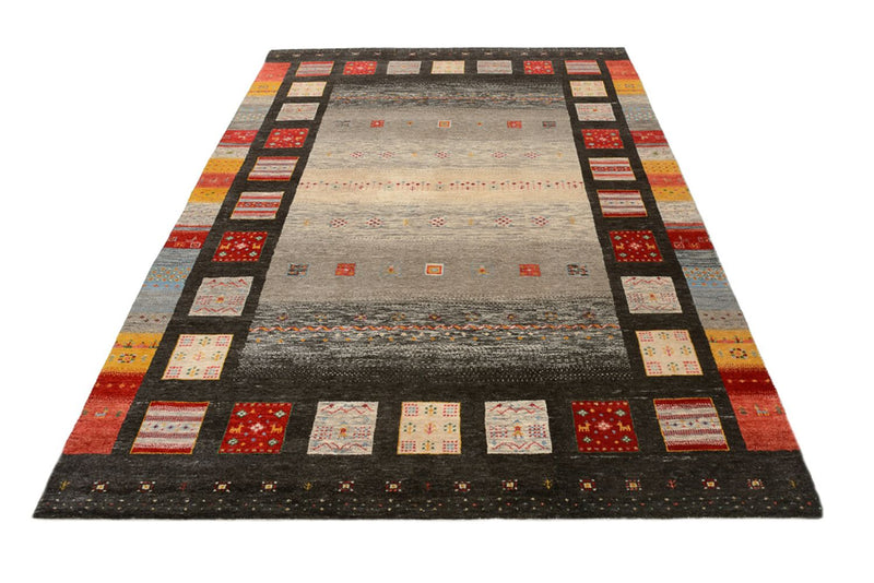 Indo Loribaft Teppich 173x251cm - Wollteppich - mehrfarbig