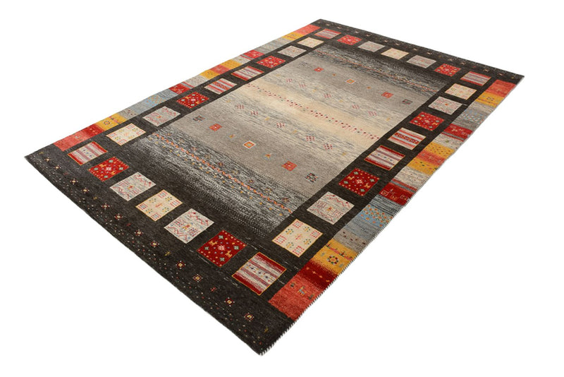 Indo Loribaft Teppich 173x251cm - Wollteppich - mehrfarbig
