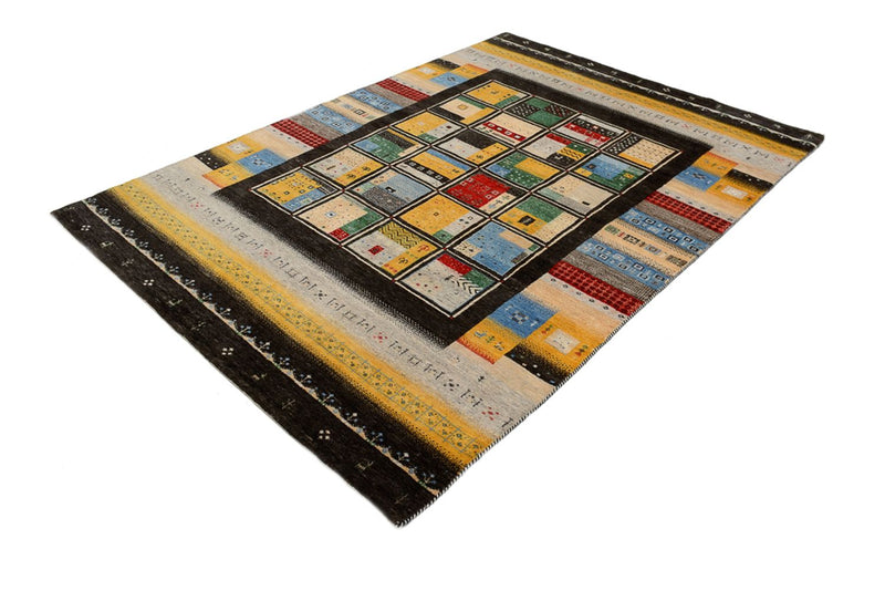 Indo Loribaft Teppich 173x239cm - Wollteppich - mehrfarbig