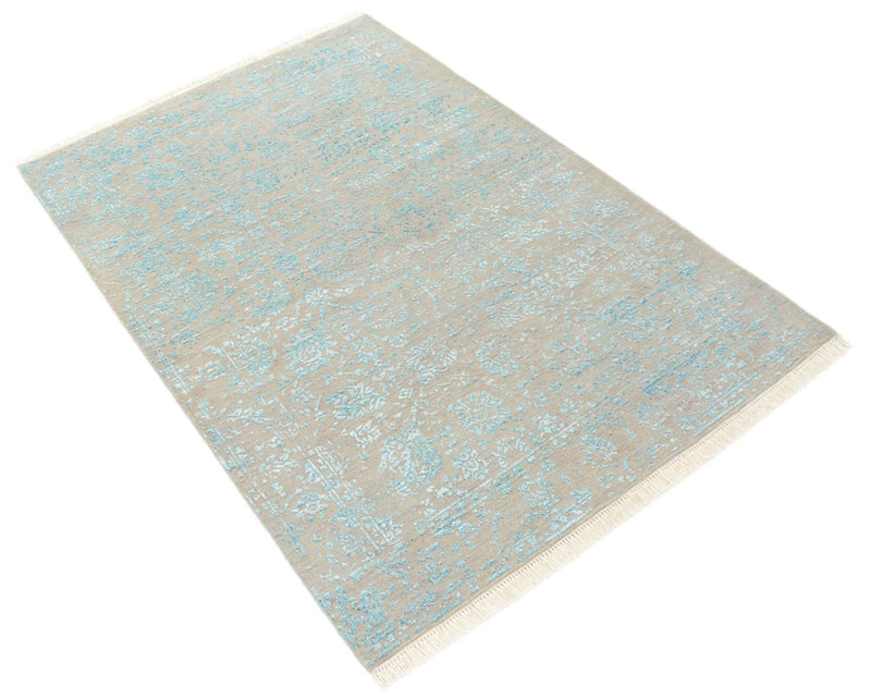 Designer Teppich 102x151cm - grau