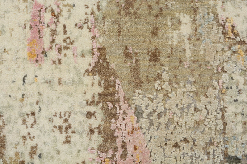 Designer Teppich 124x312cm - sand